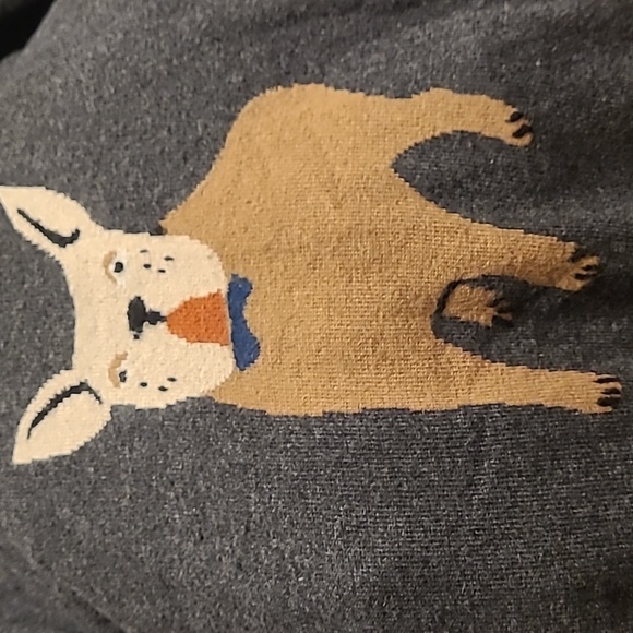 J. Crew French bulldog wool cashmere sweater S - Picture 2 of 4